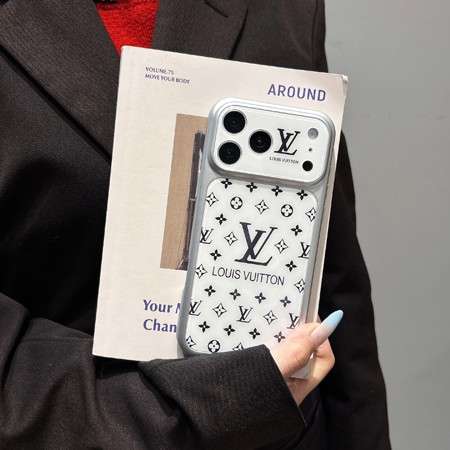 ルイヴィトン ホワイトアクリルモノグラム iPhone18 スマホケース,清潔感溢れる白い LV アクリルハードケース