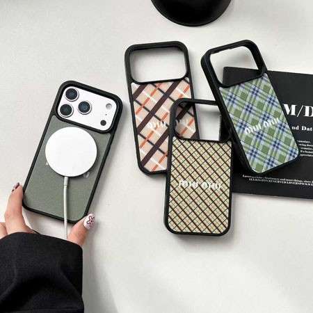 ミュウミュウ MagSafe マグネット iPhone17Air スマホケース,ワイヤレス充電対応 画面全面保護 MiuMiu iPhone 保護カバー,