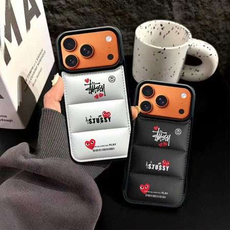 Comme des Garçons CDG×Stussy iPhone 保護カバー,Galaxy Z Fold7/Z Flip7 折りたたみ機種用 Stussy スマホケース