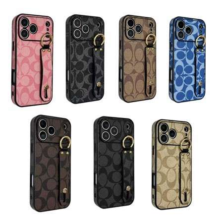 iPhone18ProMax 落下防止 COACH 携帯ケース,リストバンド付き COACH iPhone ケース,
