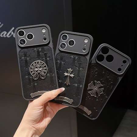 chrome hearts iphone17pro ケース マーク レザー