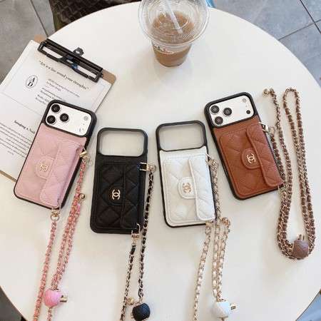シャネル iphone18 ケース チェーンショルダー 可愛い