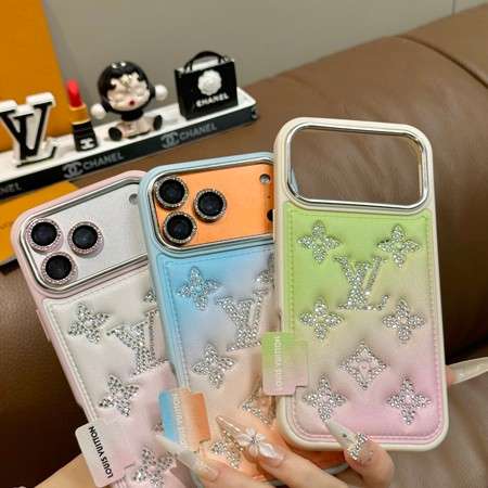 Louis-Vuitton iphone17pro ケース レザー グラデーション